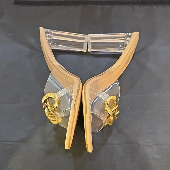 BRAND NEW BONNILEL CLEAR OPEN-TOE WOMEN'S SANDAL - Picture 12 of 16